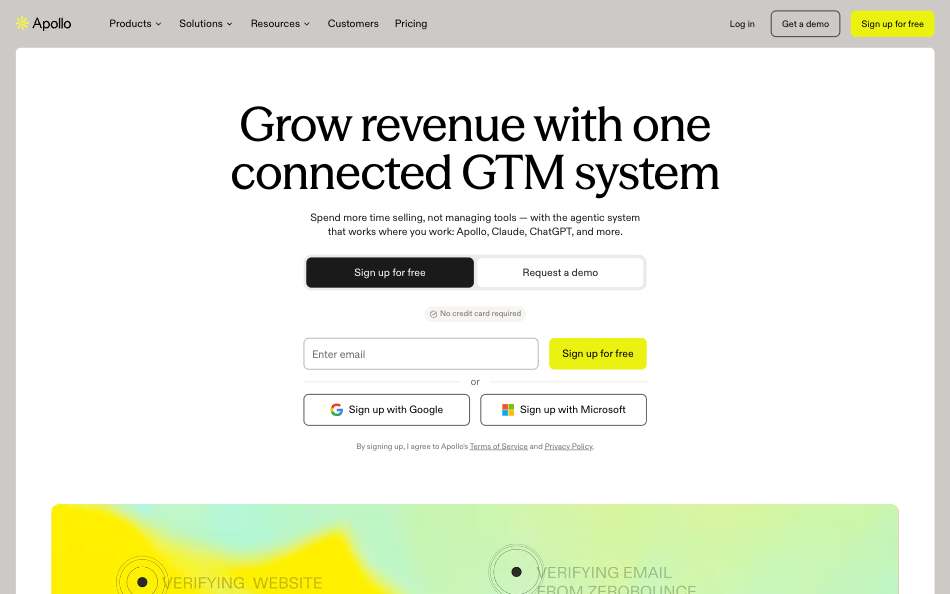 apollo homepage