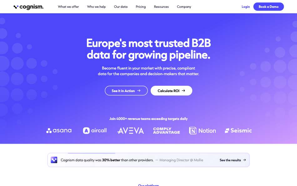 cognism homepage